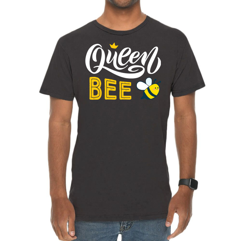 Bee Beekeeper Queen Bee Cute Bees Honey Lover Queen Bee 340 Hive Beeke Vintage T-shirt | Artistshot