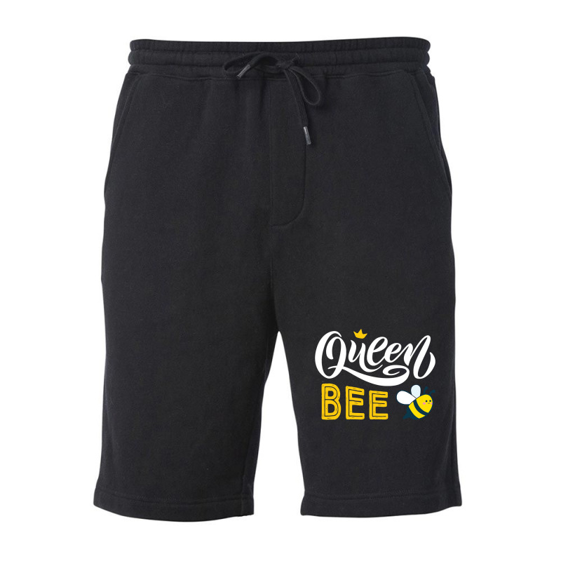 Bee Beekeeper Queen Bee Cute Bees Honey Lover Queen Bee 340 Hive Beeke Fleece Short | Artistshot