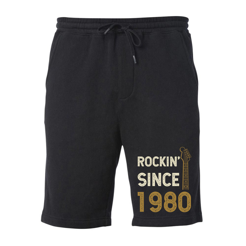 Gift For 40 Year Old: Classic Rock 1980 40th Birthday Fleece Short | Artistshot