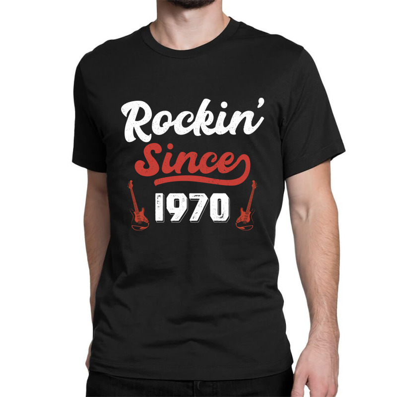 Gift For 50 Year Old: Classic Rock 1970 50th Birthday Classic T-shirt | Artistshot