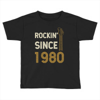 Gift For 40 Year Old: Classic Rock 1980 40th Birthday Toddler T-shirt | Artistshot