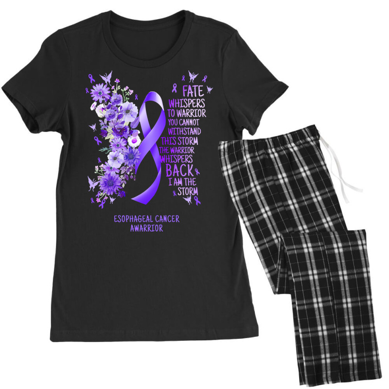 Esophageal Cancer T Shirtesophageal Cancer Warrior I Am The Storm Esop Women's Pajamas Set by rico96716 | Artistshot