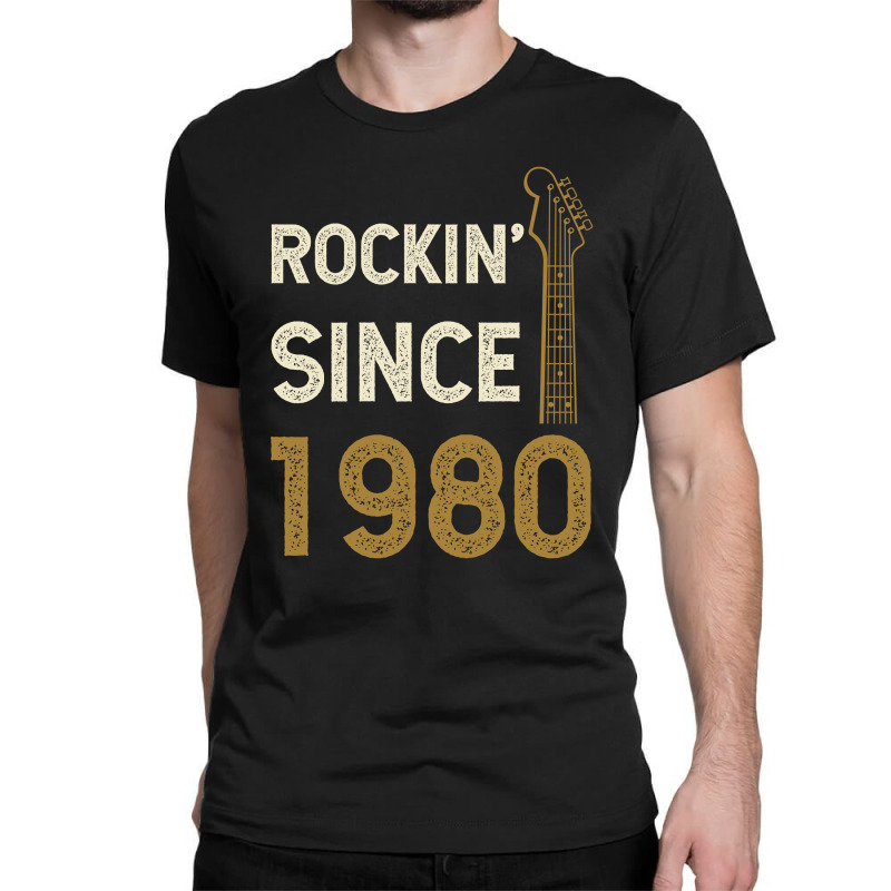 Gift For 40 Year Old: Classic Rock 1980 40th Birthday Classic T-shirt | Artistshot