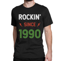 Gift For 30 Year Old: Classic Rock 1990 30th Birthday Classic T-shirt | Artistshot