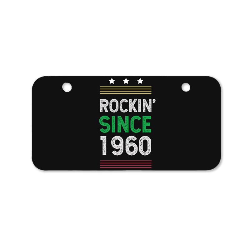 Gift For 60 Year Old: Classic Rock 1960 60th Birthday Bicycle License Plate | Artistshot