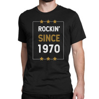 Gift For 50 Year Old: Classic Rock 1970 50th Birthday Classic T-shirt | Artistshot