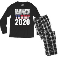 Trump Halloween Costume Men's Long Sleeve Pajama Set | Artistshot