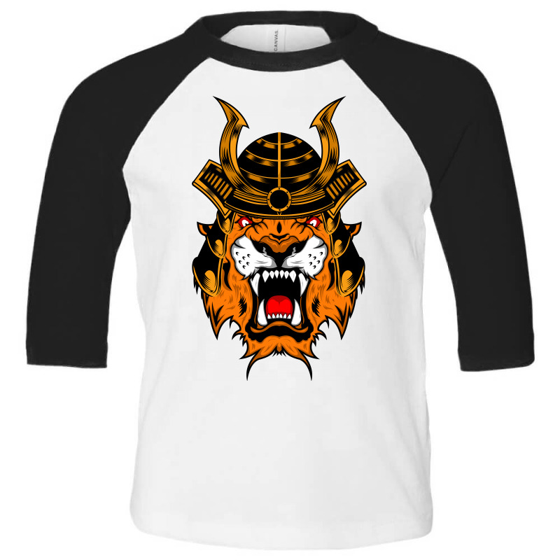 Tiger Head Vector Toddler 3/4 Sleeve Tee | Artistshot