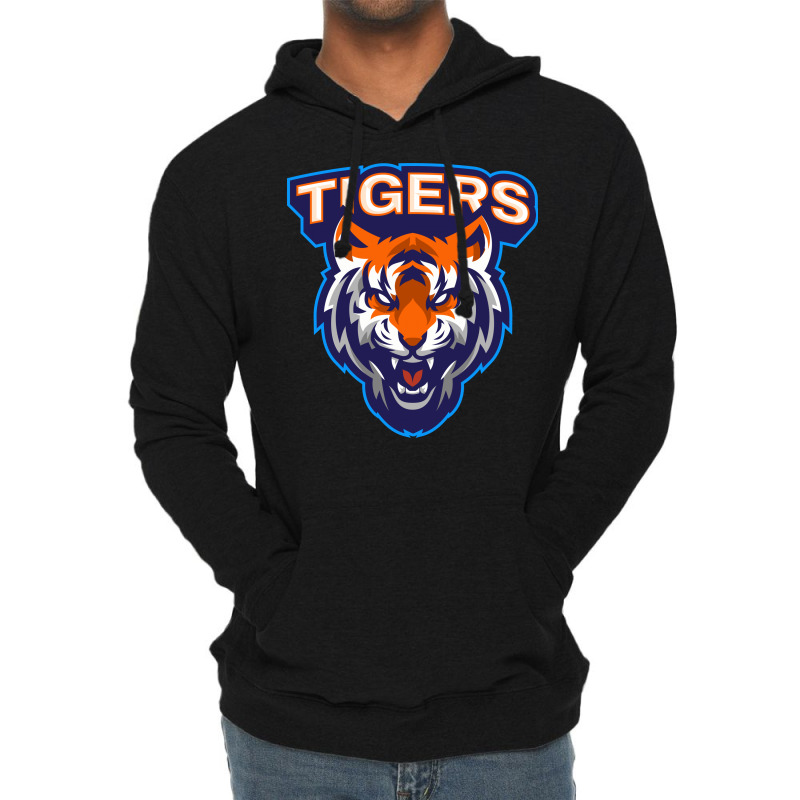 Tiger Head Vector Lightweight Hoodie by Chiks | Artistshot