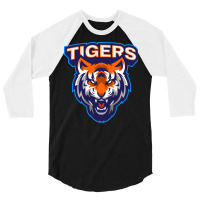 Tiger Head Vector 3/4 Sleeve Shirt | Artistshot