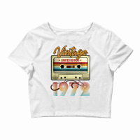 Vintage 1972 49th Birthday Cassette Tape For Men Women B Day Long Slee Crop Top | Artistshot