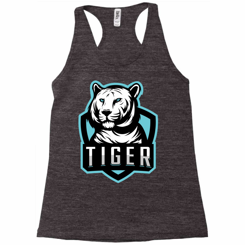 Tiger Head Vector Racerback Tank by Chiks | Artistshot