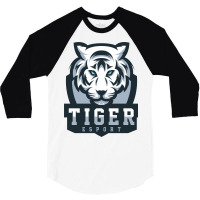 Tiger Head Vector 3/4 Sleeve Shirt | Artistshot