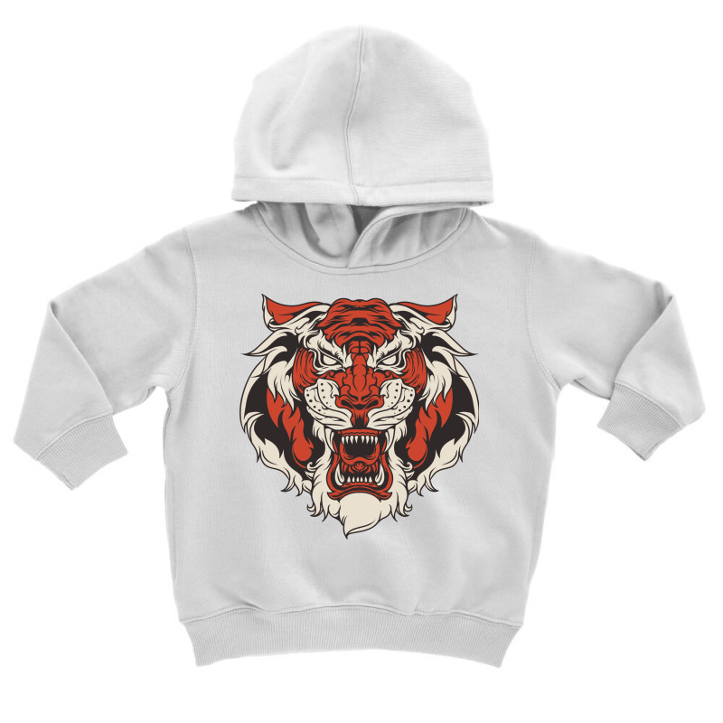 Tiger Head Vector Toddler Hoodie | Artistshot