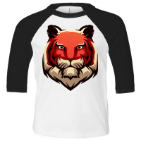 Tiger Head Vector Toddler 3/4 Sleeve Tee | Artistshot