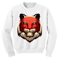 Tiger Head Vector Youth Sweatshirt | Artistshot