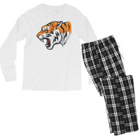 Tiger Head Vector Men's Long Sleeve Pajama Set | Artistshot