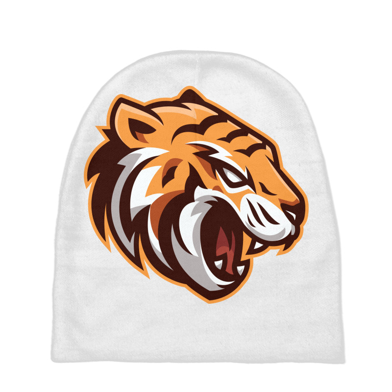 Tiger Head Vector Baby Beanies | Artistshot