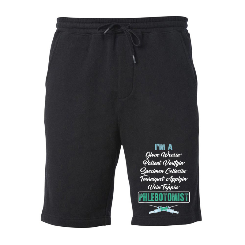 Phlebotomist Glove Wearing Patient Vein Tapping Phlebotomy T Shirt Fleece Short | Artistshot