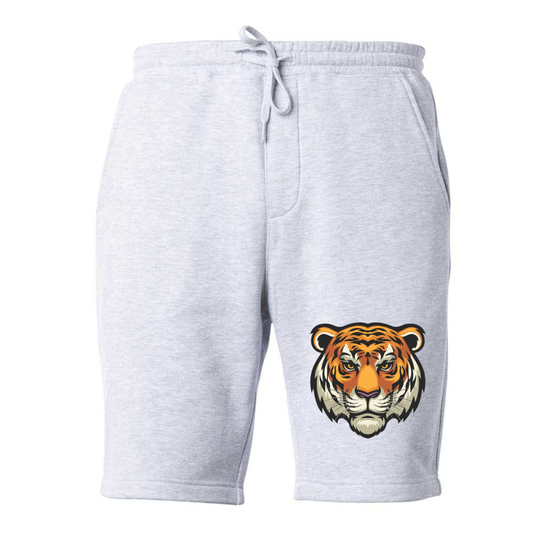 Tiger Head Vector Fleece Short | Artistshot