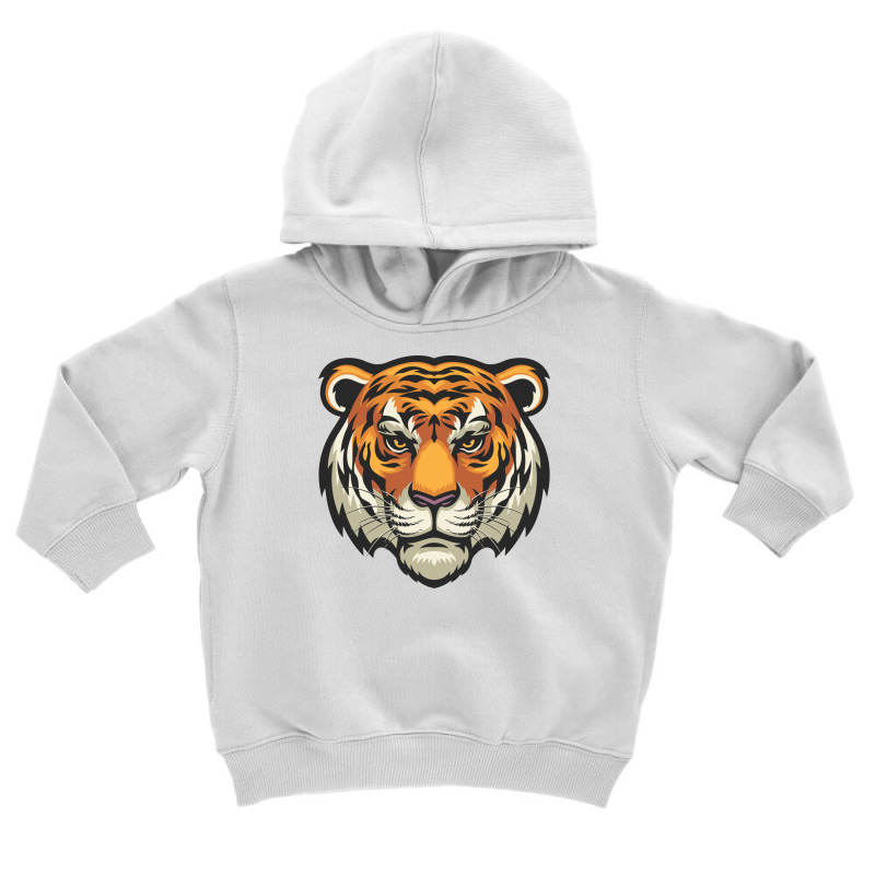 Tiger Head Vector Toddler Hoodie | Artistshot