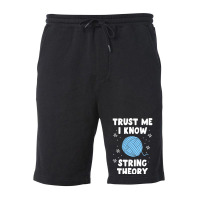 Crocheting Yarn Funny Sewing For Women Trust Me I Know String Theory 4 Fleece Short | Artistshot