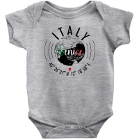 Venice Road Map Art - Earth Tones Baby Bodysuit | Artistshot