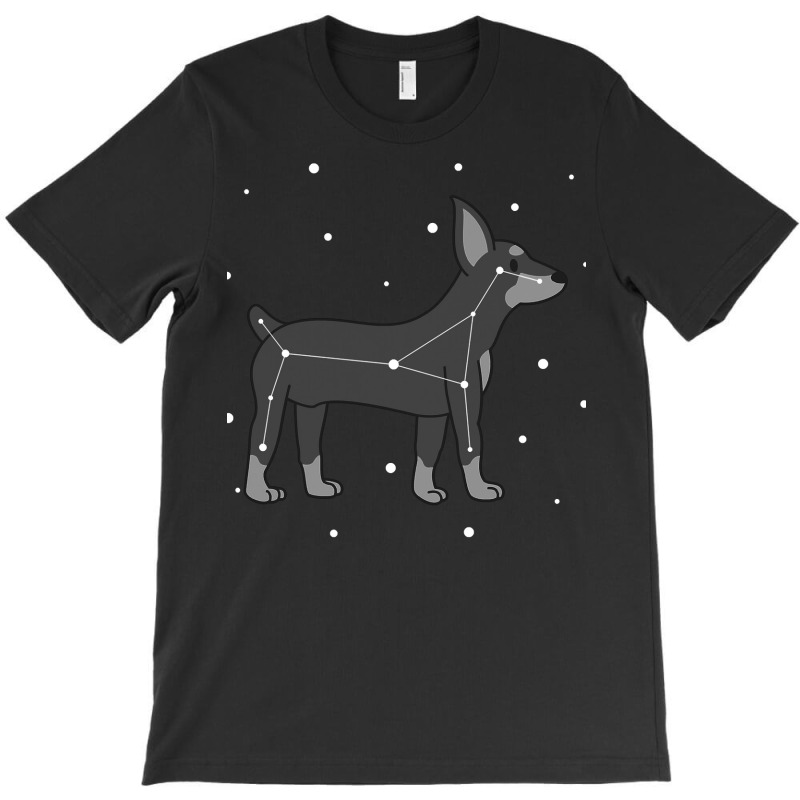 Dog Miniature Pinscher Constellation Puppy Animal T-shirt | Artistshot