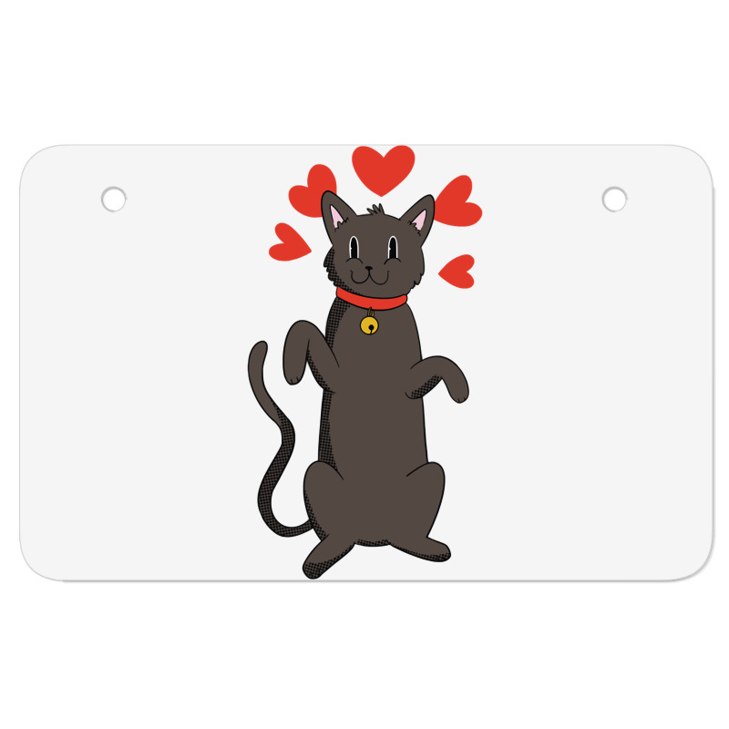 Animal Cat Lovers Hearts And Bells Apparel And More Pullover Hoodie Atv License Plate | Artistshot