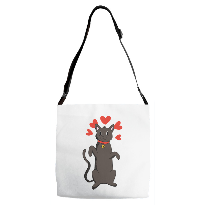 Animal Cat Lovers Hearts And Bells Apparel And More Pullover Hoodie Adjustable Strap Totes | Artistshot