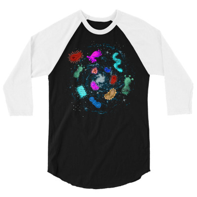 Biologist Science Microbiology Bacteria T Shirt 3/4 Sleeve Shirt Designed By Kadejahdomenick