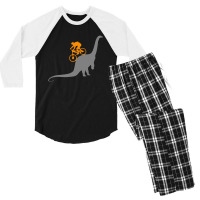 Mtb Dinosaur Dino Bike Mountain Bicycle Sport Men's 3/4 Sleeve Pajama Set | Artistshot