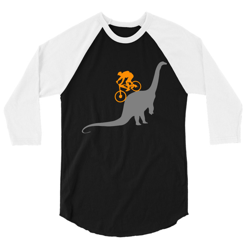 Mtb Dinosaur Dino Bike Mountain Bicycle Sport 3/4 Sleeve Shirt | Artistshot