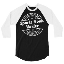 sports book writer vintage stamp retro 3/4 Sleeve Shirt | Artistshot