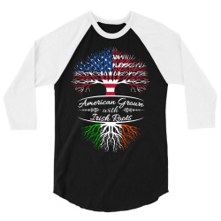 American Grown with Irish roots 3/4 Sleeve Shirt | Artistshot