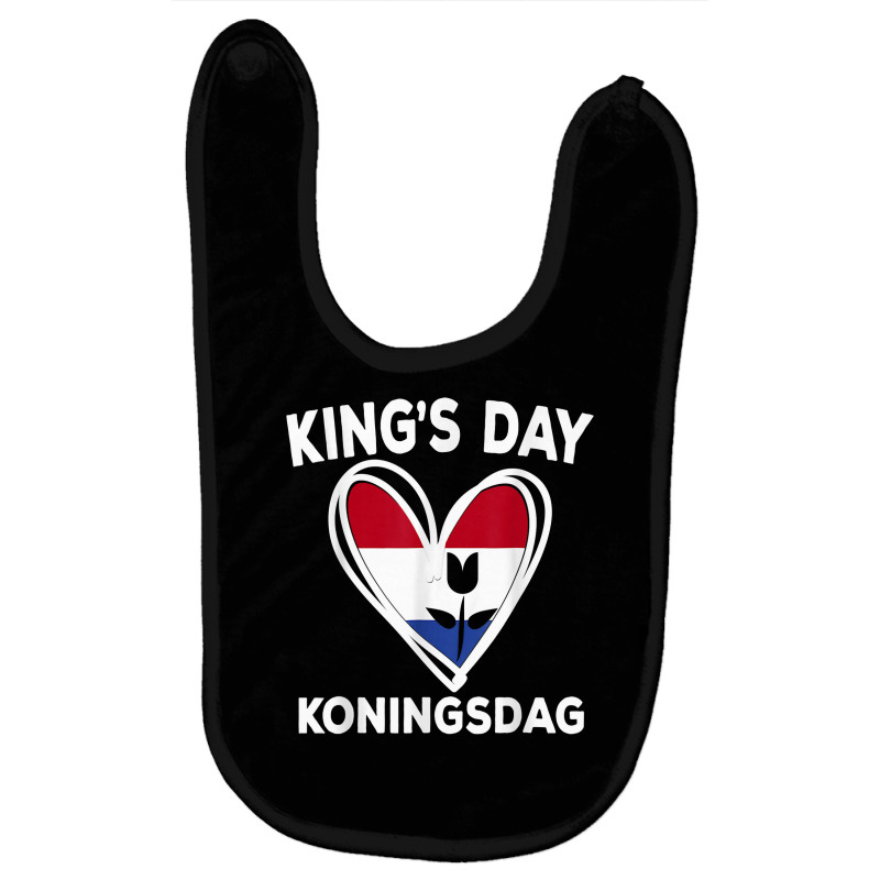 Koningsdag Netherlands 2022 Tulip Heart Kings Day Amsterdam T Shirt Baby Bibs by kadejahdomenick | Artistshot