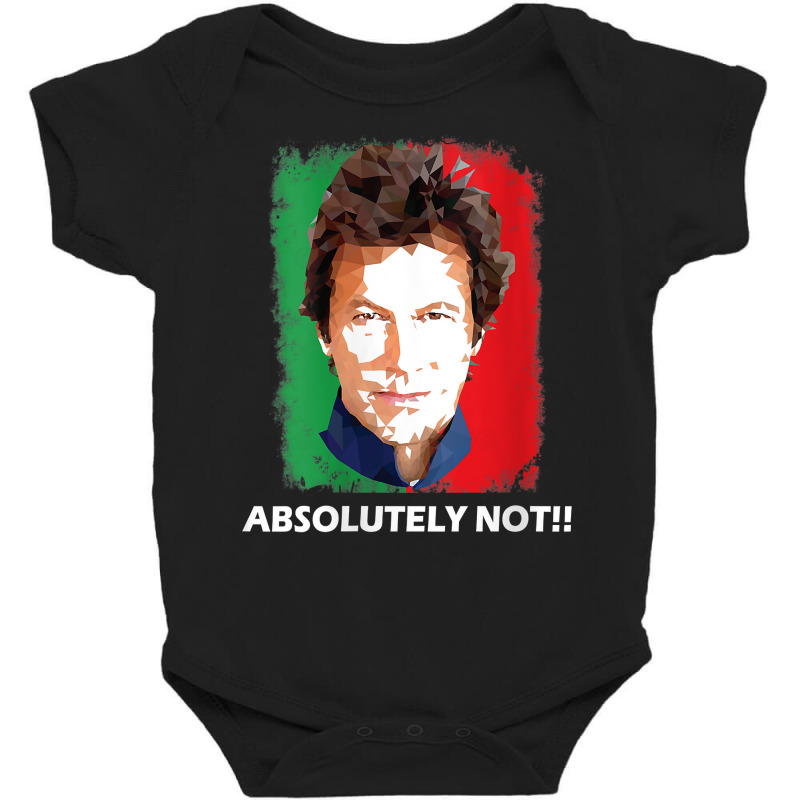 Womens Imran Khan Absolutely Not Pti Pakistan Prime Minister V Neck T  Baby Bodysuit by oluwafemimccullers | Artistshot