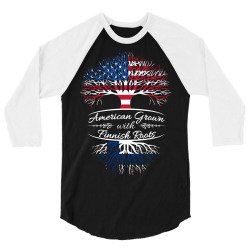 American Grown with Finnish roots 3/4 Sleeve Shirt | Artistshot