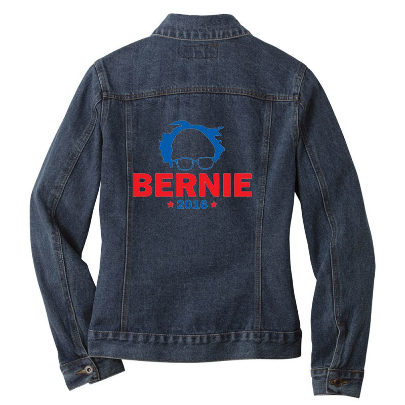 Bernie Hair Ladies Denim Jacket by chrisnom | Artistshot