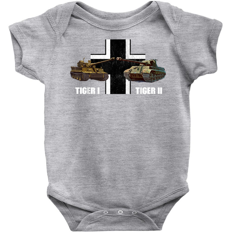 Ww2 Panzer Armored Tiger I Tiger Ii German Heavy Tank T Shirt Baby Bodysuit by oluwafemimccullers | Artistshot