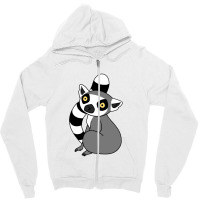 Ring Tailed Lemur Sitting Zipper Hoodie | Artistshot