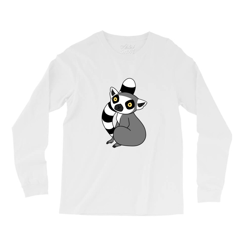 Ring Tailed Lemur Sitting Long Sleeve Shirts | Artistshot