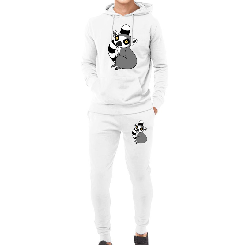 Ring Tailed Lemur Sitting Hoodie & Jogger Set | Artistshot