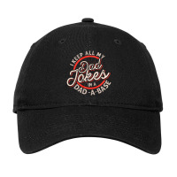 Dad Jokes Programmer I Keep All My Dad Jokes In A Database Adjustable Cap | Artistshot