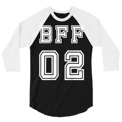 Bff 02 Shirt For Bestie Sisters T Shirt Girls Friendship Tee 3/4 Sleeve Shirt Designed By 2yzqba67