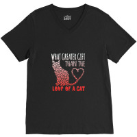 What Greater Gift Than The Love Of A Cat V-neck Tee | Artistshot