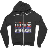 Whenever 4 New Yorkers Get Into A Cab Together With No Arguing A Bank Zipper Hoodie | Artistshot