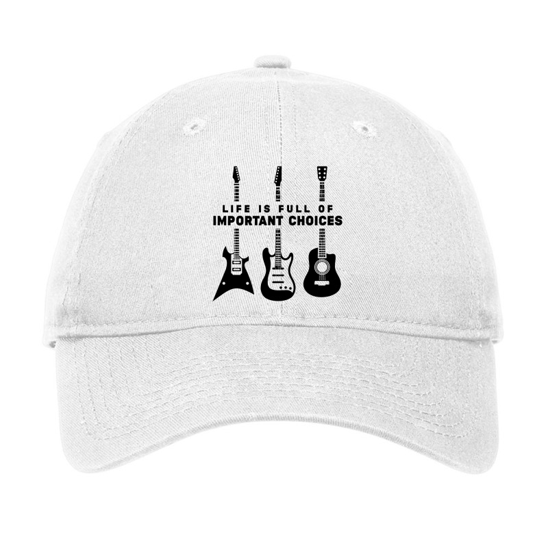 Life Is Full Of Important Choices Guitar Adjustable Cap by GegerGeden | Artistshot