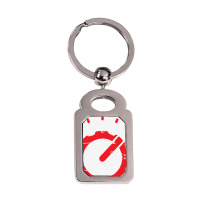 Synthesizer Knob Silver Rectangle Keychain | Artistshot