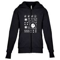 Synthesizer Knobs And Dials Youth Zipper Hoodie | Artistshot